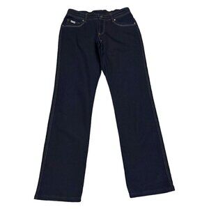 KUHL DENIM Flannel Lined Stretch Waist Designer Outdoor Denim Jeans Womens 8